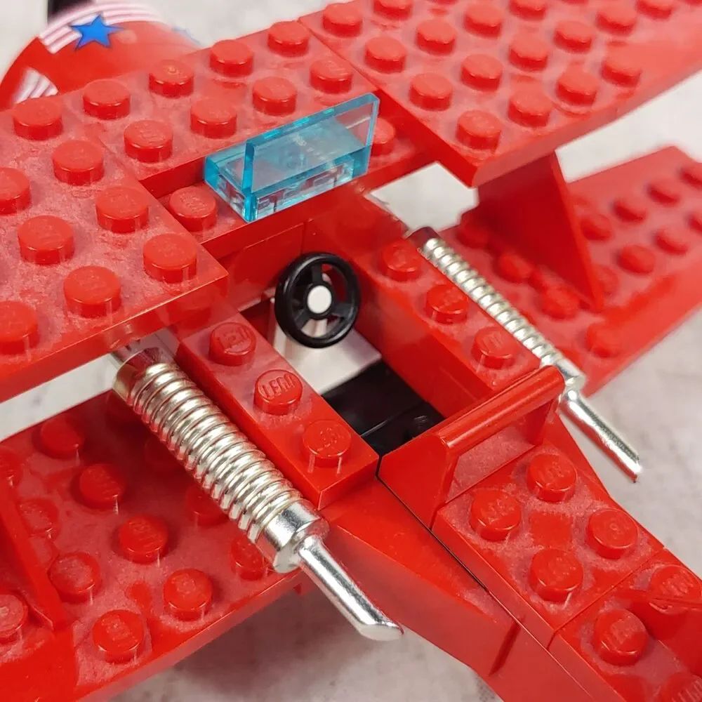LEGO 6615 Eagle Stunt Flyer Red Plane - 100% Complete W/ Manual - NO BOX Vintage